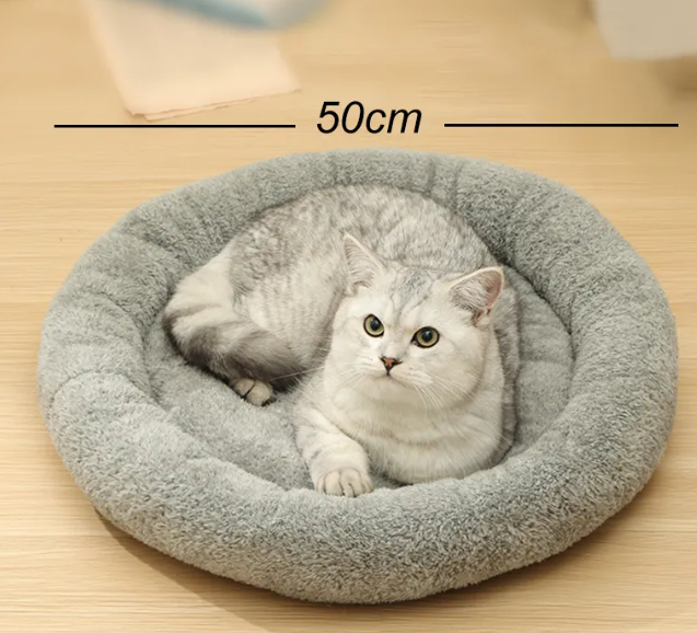 warm and fuzzy cat bed