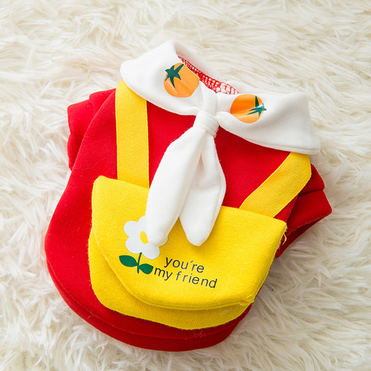 Cartoon Pet Clothes for Autumn and Winter