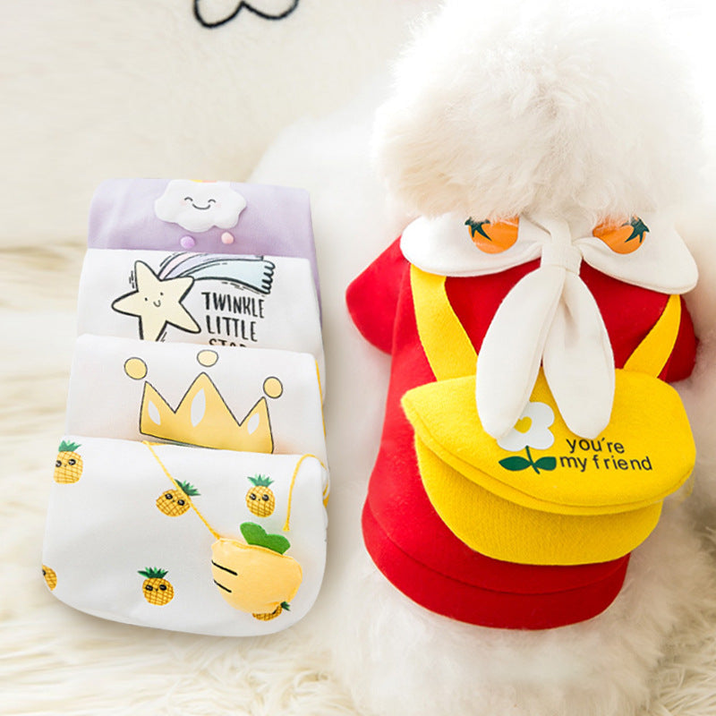 Cartoon Pet Clothes for Autumn and Winter