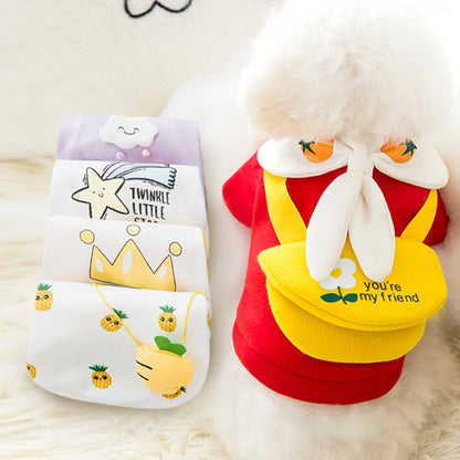 Cartoon Pet Clothes for Autumn and Winter