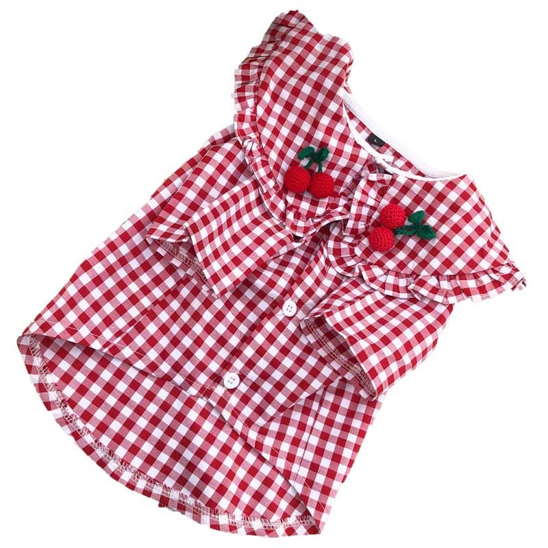 Summer Thin Checkered Shirt for dogs