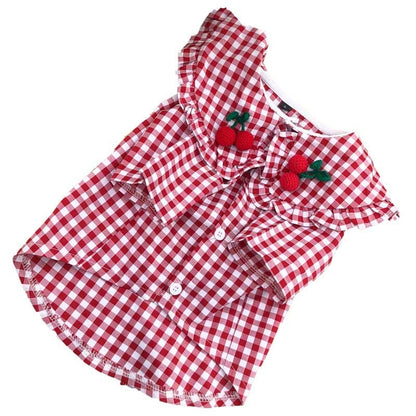Summer Thin Checkered Shirt for dogs