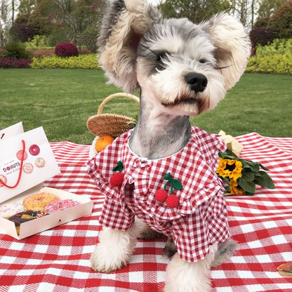 Summer Thin Checkered Shirt for dogs