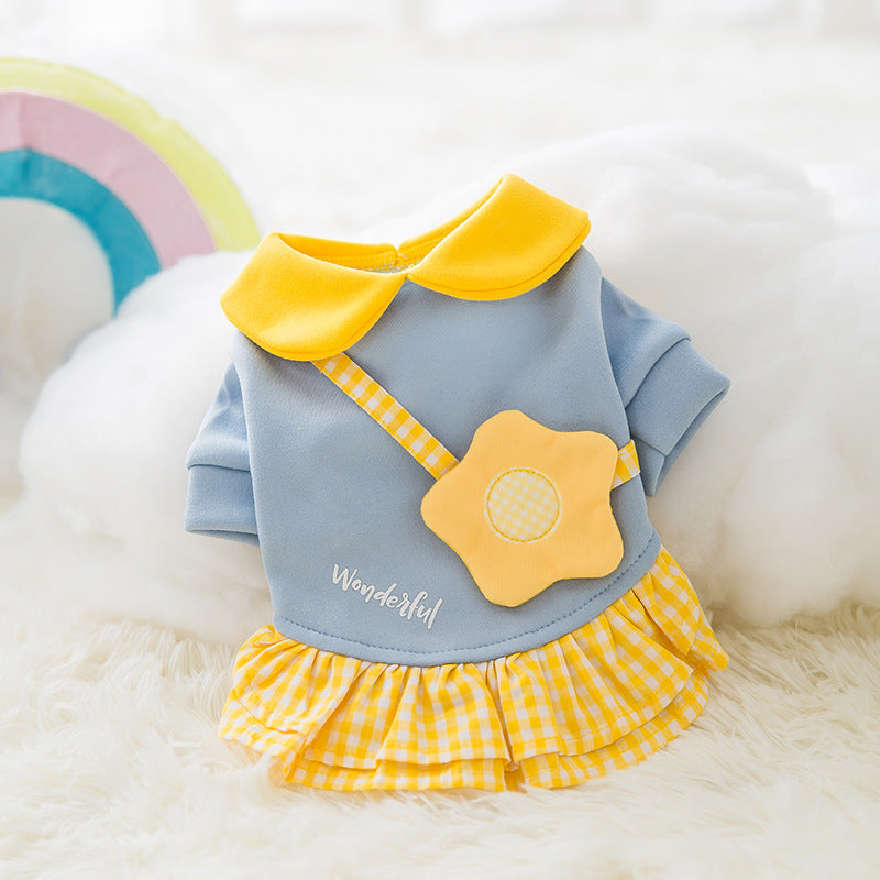 Cartoon Pet Clothes for Autumn and Winter