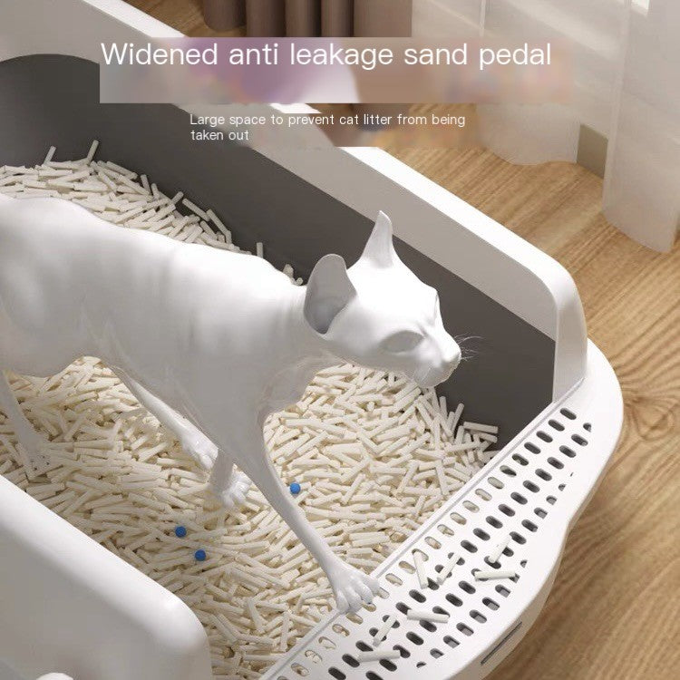 Cat Litter Box with Removable Parts