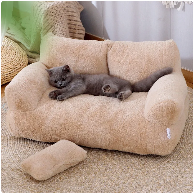 Armchair-style pet bed