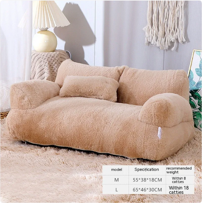 Armchair-style pet bed