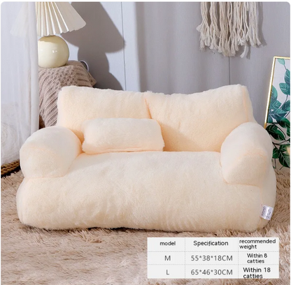 Armchair-style pet bed