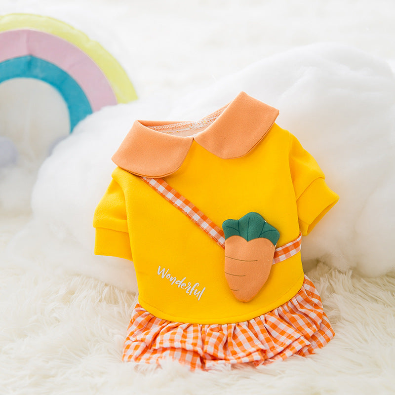 Cartoon Pet Clothes for Autumn and Winter