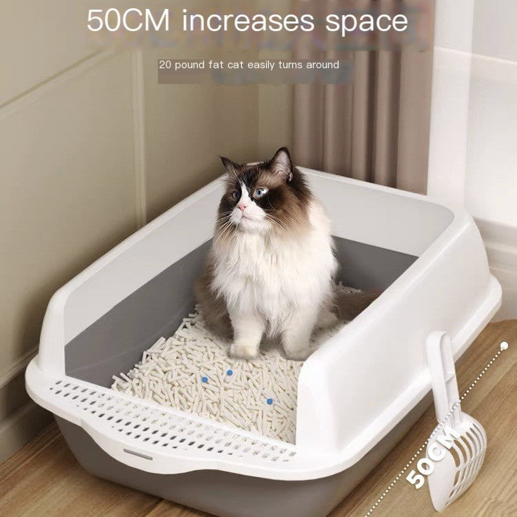 Cat Litter Box with Removable Parts